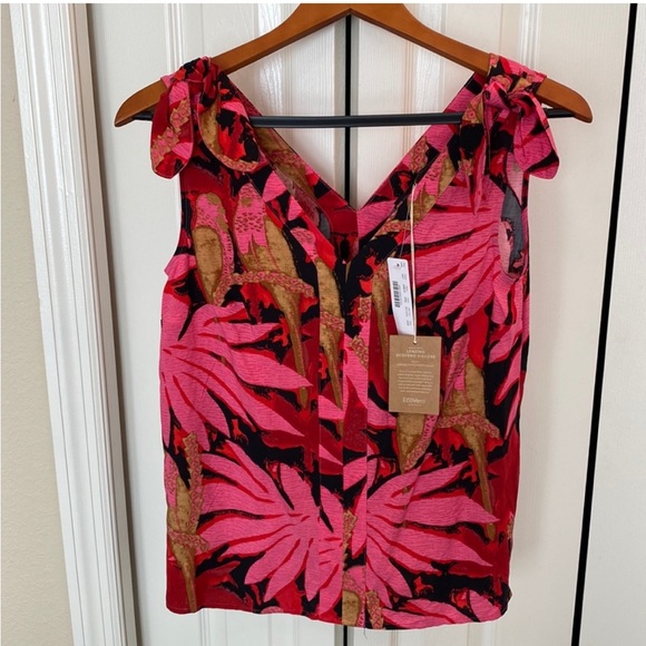 J. Crew Tops - NWT! J. Crew | Floral palm pink tank top sz XXS